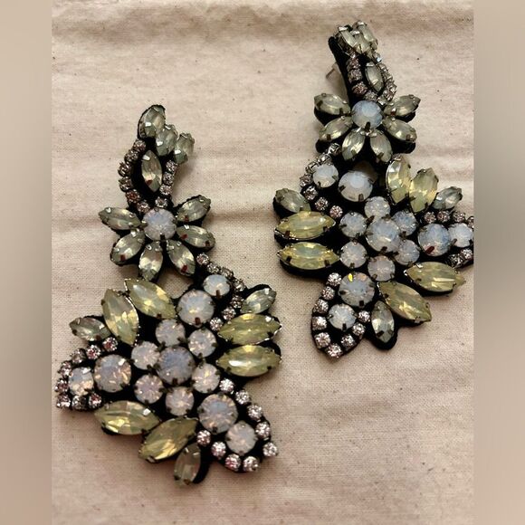 J. Crew statement sparkle Earrings. - Picture 3 of 13